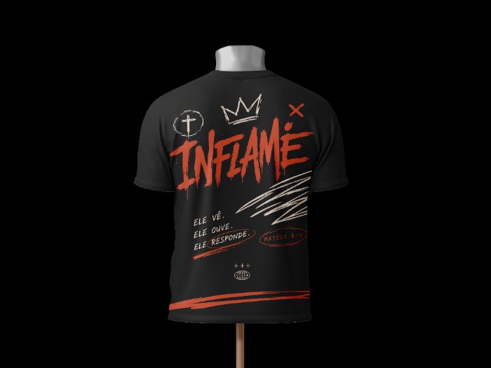 Camisa preta, costas