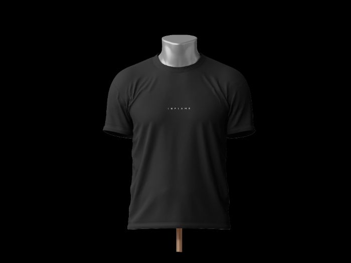 Camisa preta, frente